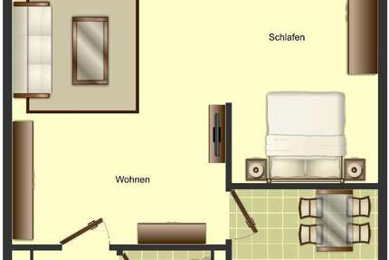 Wohnung Monheim - 1.5 Zimmer, 44 m&sup2;, 542&euro; | Angebot:27067269