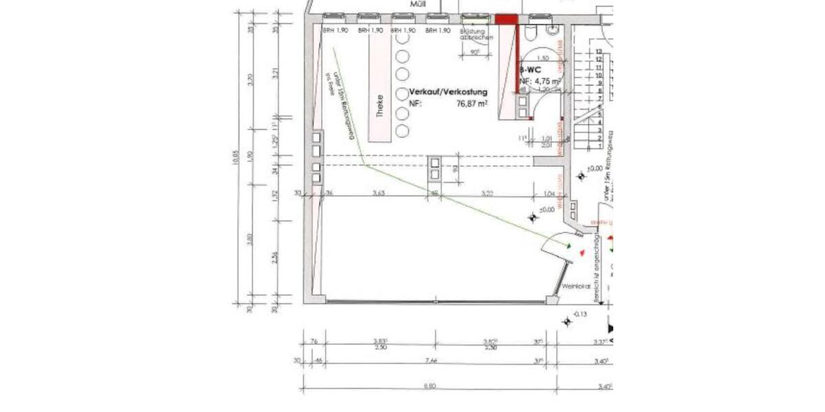 Ladenlokal mit großer Schaufensterfront in der Wittener Innenstadt zimmer
