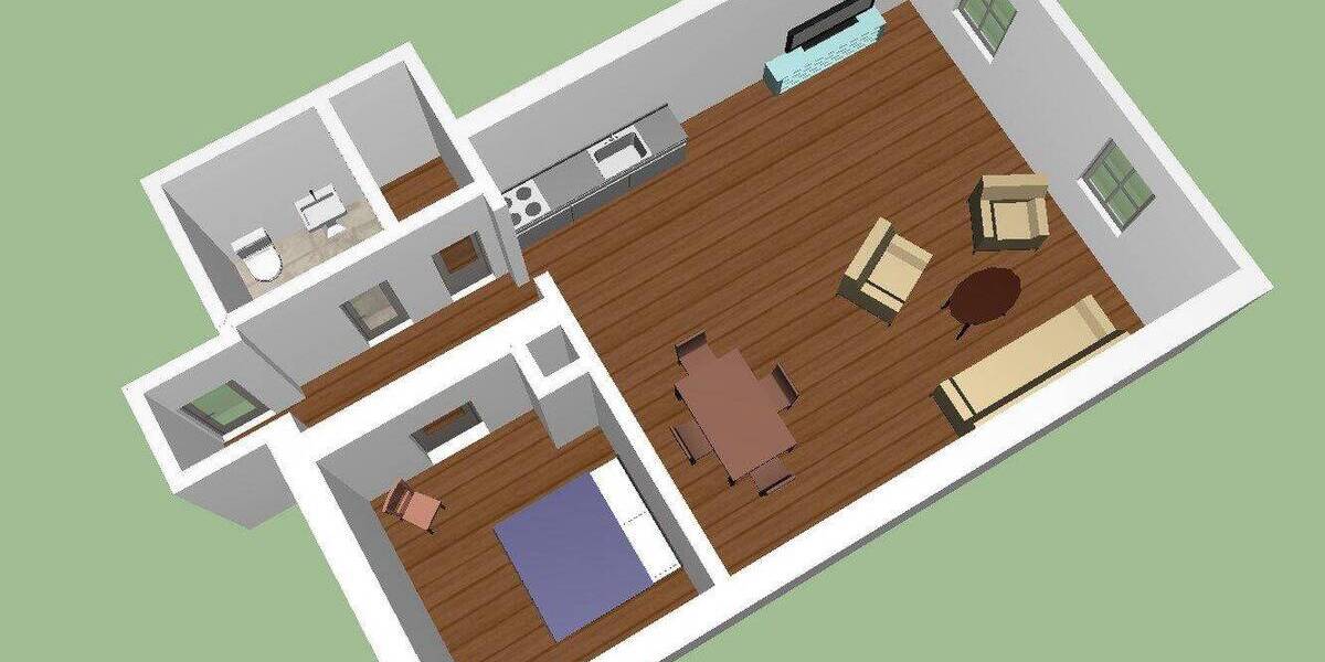 Etagenwohnung Bogen Bogenberg - 2 Zimmer, 70 m&sup2;, 699&euro; | Angebot:26805138