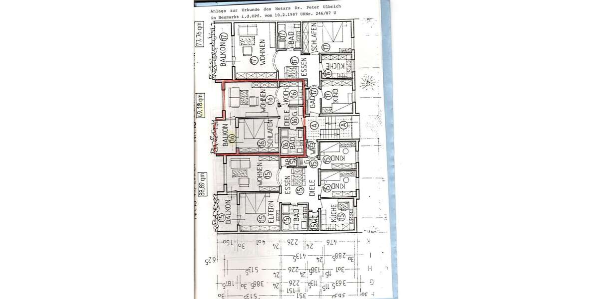 Etagenwohnung Neumarkt i.d. Opf. Weinberg - 2 Zimmer, 49 m&sup2;, 460&euro; | Angebot:27033108