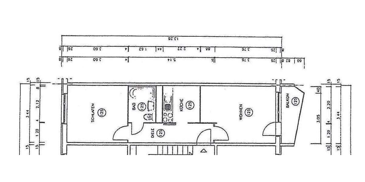 Etagenwohnung Erfurt Moskauer Platz - 2 Zimmer, 43 m&sup2;, 310&euro; | Angebot:25141668