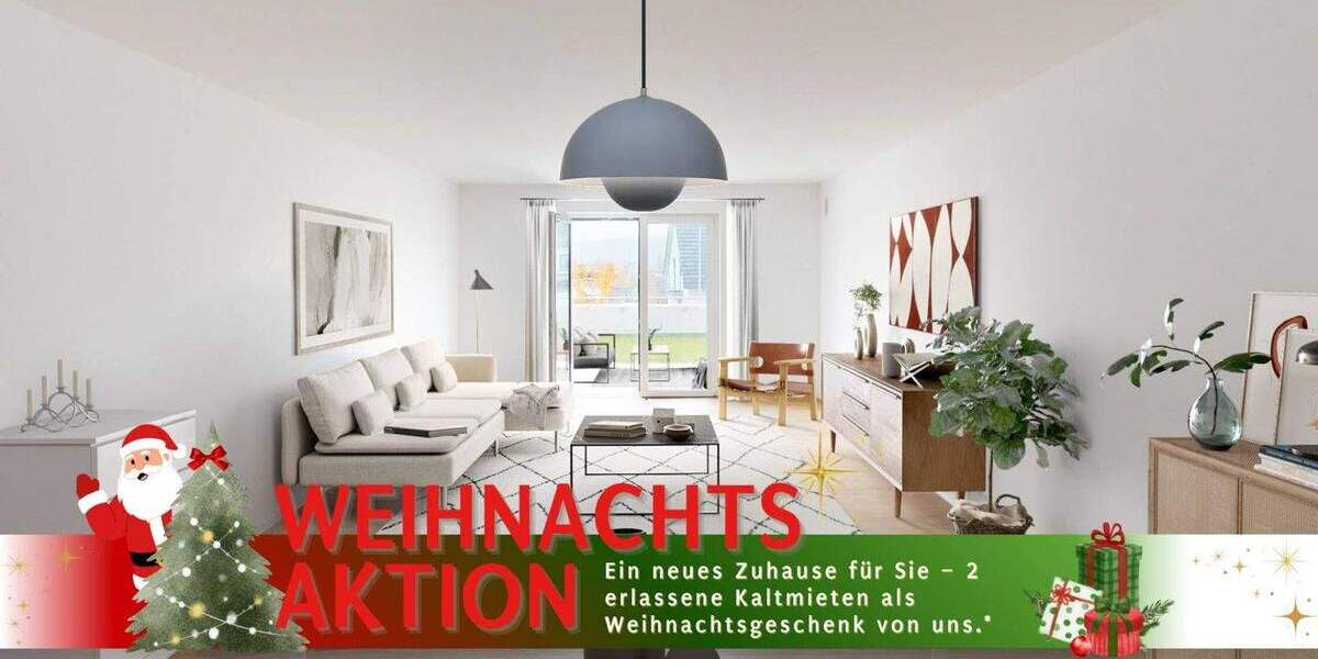 *Weihnachtsaktion* Elegantes Wohnen: Neubauwohnung mit Terrasse und Einbauküche 1 zimmer