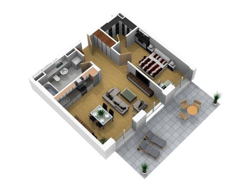 Möblierte 2 Zimmer Terrassenwohnung fußläufig zum Kurfürstendamm in Berlin-Wilmersdorf zur Miete 2 zimmer