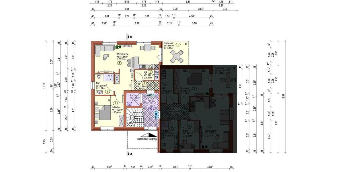 Erdgeschoßwohnung Lathen - 2 Zimmer, 64 m&sup2;, 705&euro; | Angebot:25567931