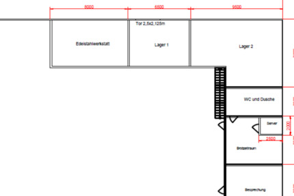 Abteil in Werkhalle zu Vermieten Miete Hallenabteil zimmer