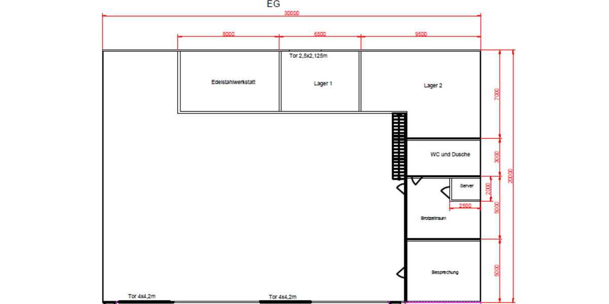 Abteil in Werkhalle zu Vermieten Miete Hallenabteil zimmer