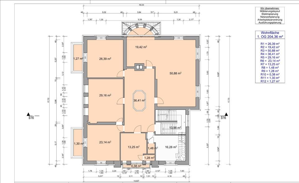 Etagenwohnung Herford - 5 Zimmer, 200 m&sup2;, 2.000&euro; | Angebot:25439050