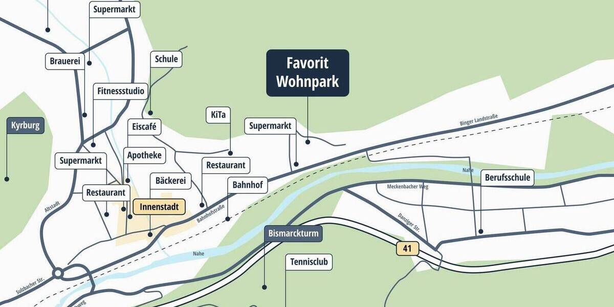 Etagenwohnung Kirn - 3 Zimmer, 92 m&sup2;, 1.160&euro; | Angebot:25739665