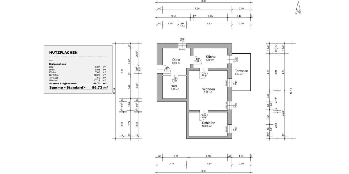 Erdgeschoßwohnung Glauchau - 2 Zimmer, 55 m&sup2;, 450&euro; | Angebot:24615060