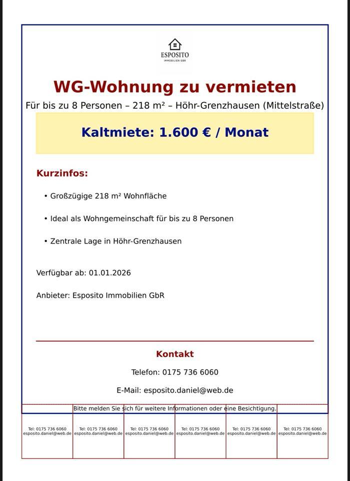 Wohnung zu vermieten