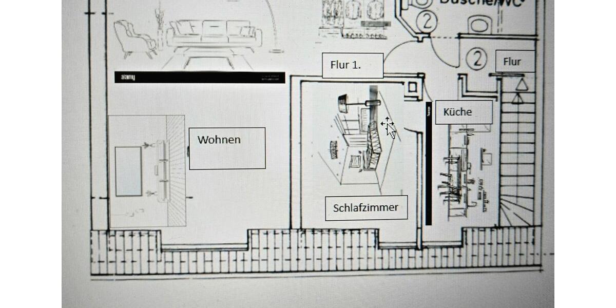 Dachgeschoßwohnung Oststeinbek - 2 Zimmer, 45 m&sup2;, 630&euro; | Angebot:26690307