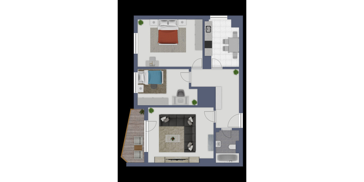 Etagenwohnung Kiel Neumühlen-Dietrichsdorf - 2 Zimmer, 73 m&sup2;, 665&euro; | Angebot:26094702