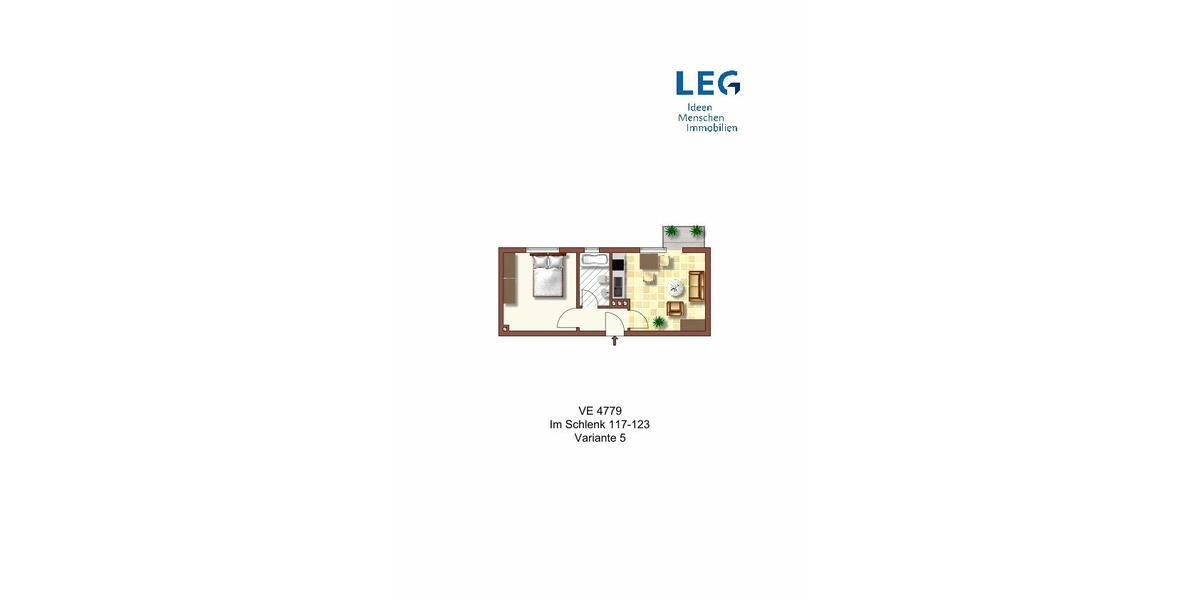 Erdgeschoßwohnung Duisburg Duisburg-Mitte - 2 Zimmer, 40 m&sup2;, 599&euro; | Angebot:26168133