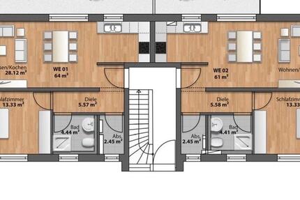 Wohnung Dettenheim - 2 Zimmer, 64 m&sup2;, 890&euro; | Angebot:26618456