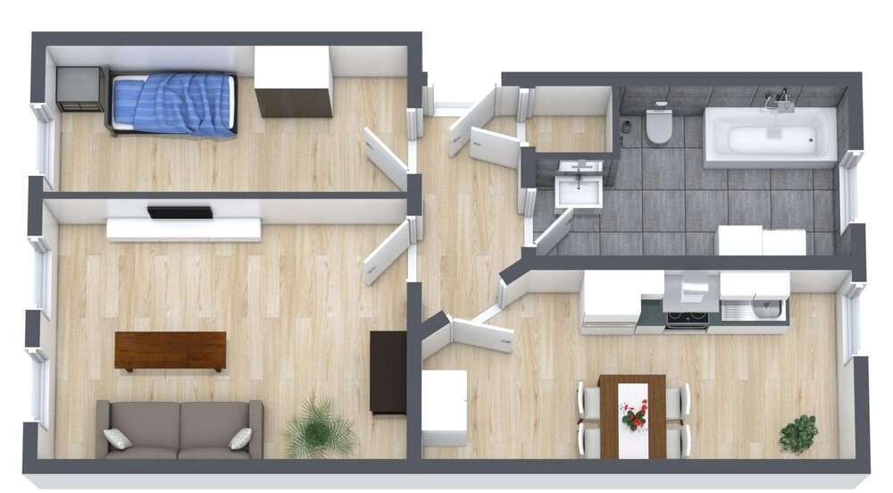 Wohnung zum Mieten in Magdeburg 430 € 52 m²
