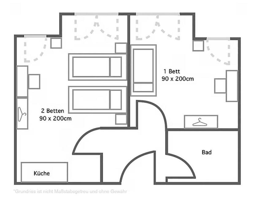 LOL 2-Zimmer-Apartment vollmöbliert für bis zu 3 Personen, RegensburgKelheim zimmer