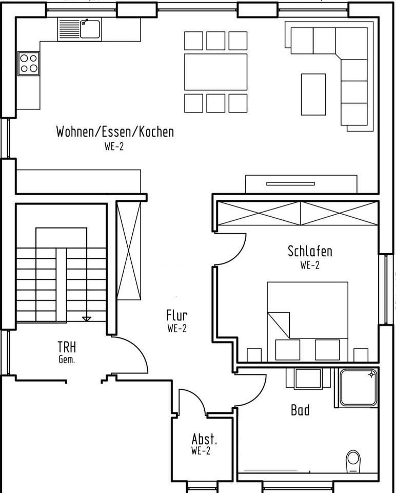 2 Zimmer Wohnung zu vermieten Neubau 80 qm mit Stellplatz