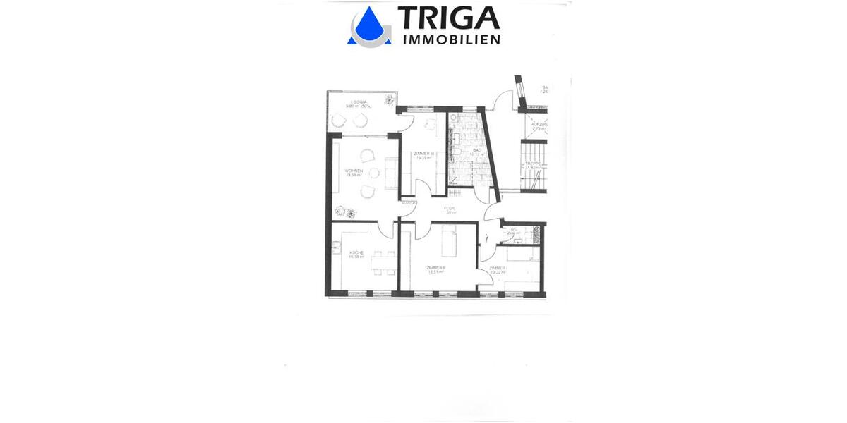 Etagenwohnung Nordhausen - 4 Zimmer, 107 m&sup2;, 1.017&euro; | Angebot:20781076