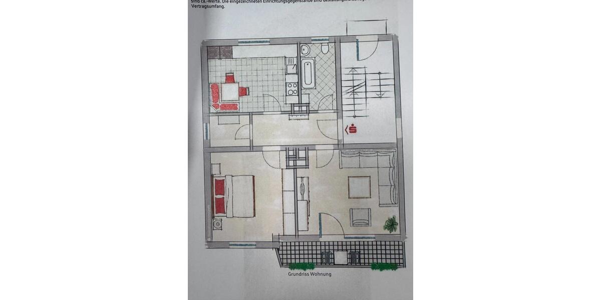 Etagenwohnung Gunzenhausen - 2 Zimmer, 63 m&sup2;, 680&euro; | Angebot:26549934