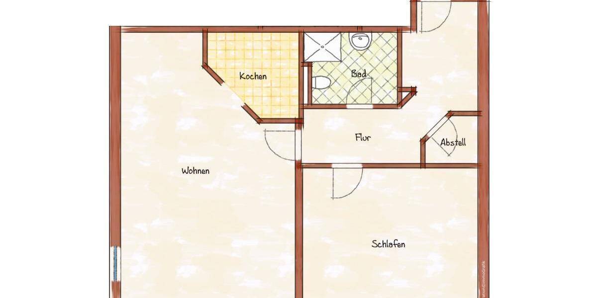 Etagenwohnung Senftenberg Thamm - 2 Zimmer, 72 m&sup2;, 460&euro; | Angebot:26733123