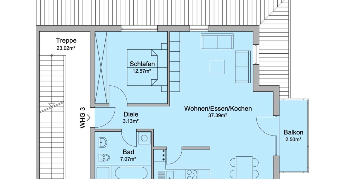 Etagenwohnung Todtmoos - 2 Zimmer, 60 m&sup2;, 700&euro; | Angebot:23554556