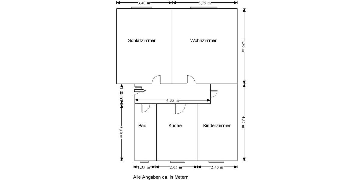 Dachgeschoßwohnung Mühlau - 3 Zimmer, 57 m&sup2;, 330&euro; | Angebot:26208305