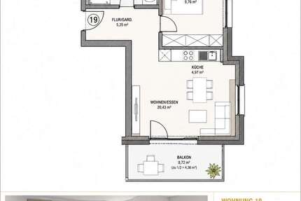 Wohnung Sinhseim-Reihen Reihen - 2 Zimmer, 50 m&sup2;, 1.000&euro; | Angebot:27251549
