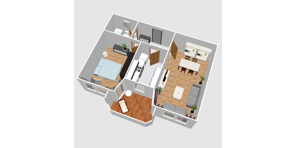 Dachgeschoßwohnung Bördeland - 2 Zimmer, 61 m&sup2;, 485&euro; | Angebot:25903034