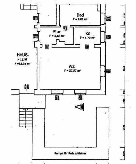 Erdgeschoßwohnung Döbeln - 1 Zimmer, 48 m&sup2;, 264&euro; | Angebot:26095348