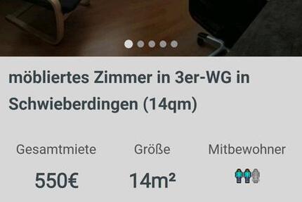 Wohnung Schwieberdingen - 1 Zimmer, 14 m&sup2;, 550&euro; | Angebot:24350446