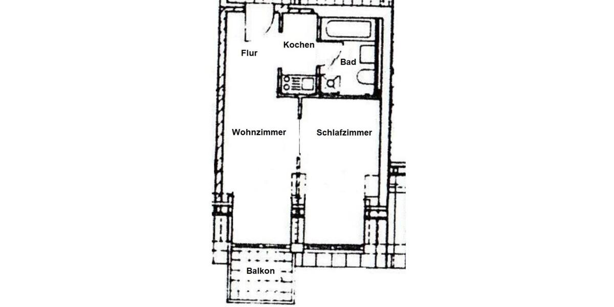 Dachgeschoßwohnung Werdau - 2 Zimmer, 45 m&sup2;, 322&euro; | Angebot:24278890