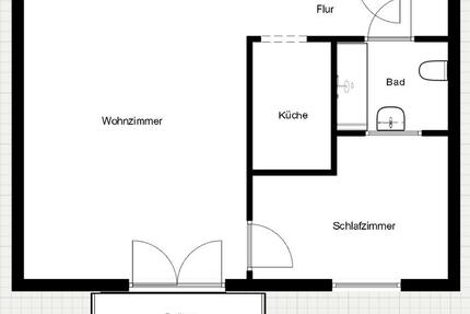 Wohnung Mittweida - 2 Zimmer, 48 m&sup2;, 410&euro; | Angebot:24865953