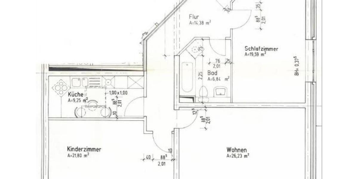 Dachgeschoßwohnung Forst (Lausitz) - 3 Zimmer, 98 m&sup2;, 735&euro; | Angebot:25366506