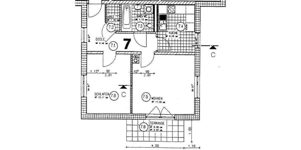 Etagenwohnung Lugau/Erzgebirge Erzgebirge - 2 Zimmer, 55 m&sup2;, 358&euro; | Angebot:24158583