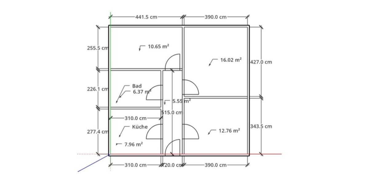Etagenwohnung Schönwald - 3 Zimmer, 60 m&sup2;, 500&euro; | Angebot:26048973