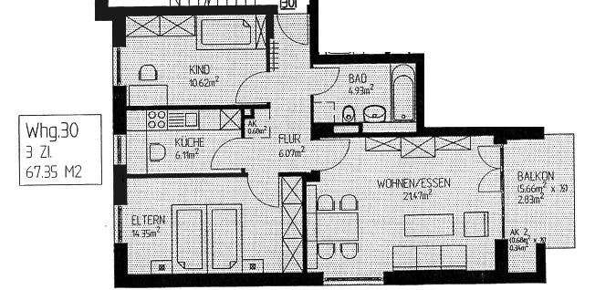 Wohnung zum Mieten in Penig 414,76 € 63.81 m² 3 zimmer