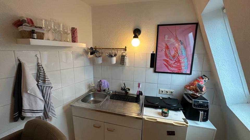 Dachgeschoßwohnung Münster Mitte-Süd - 1 Zimmer, 32 m&sup2;, 400&euro; | Angebot:26664071