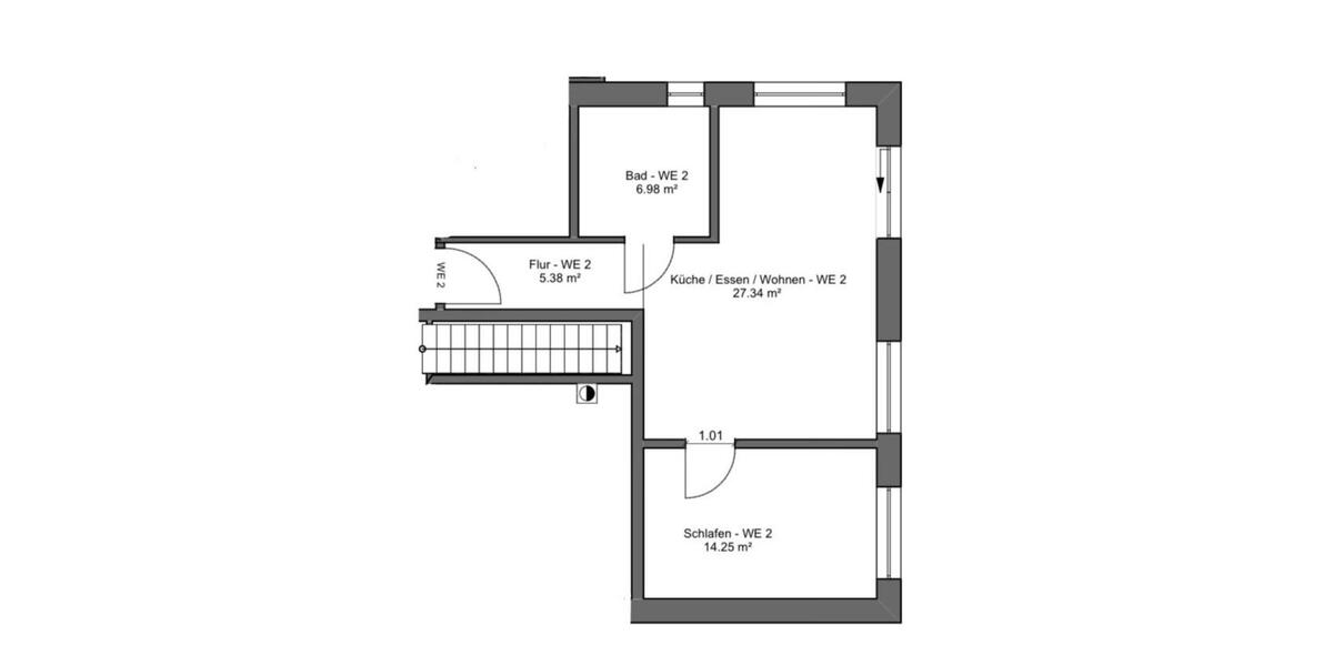 Erdgeschoßwohnung Falkenstein - 2 Zimmer, 60 m&sup2;, 750&euro; | Angebot:25217476