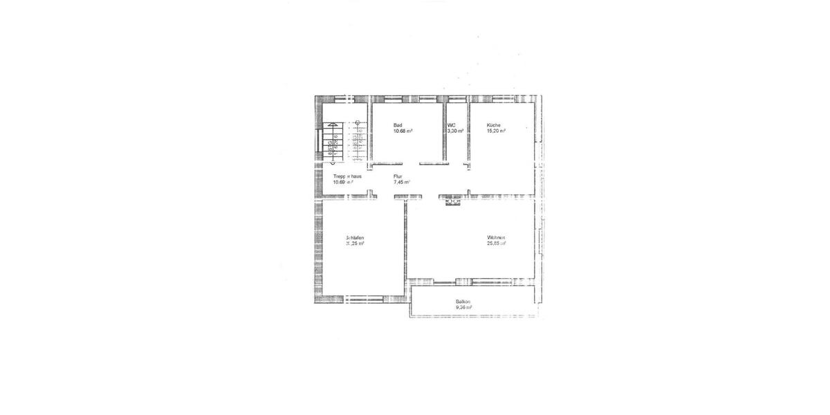2-Zimmer-Wohnung (1. OG) in Graben mit Balkon und Garage 2 zimmer