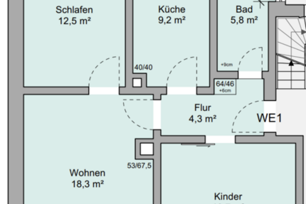 Wohnung zum Mieten in Ilvesheim 1.056 € 64 m² 3 zimmer