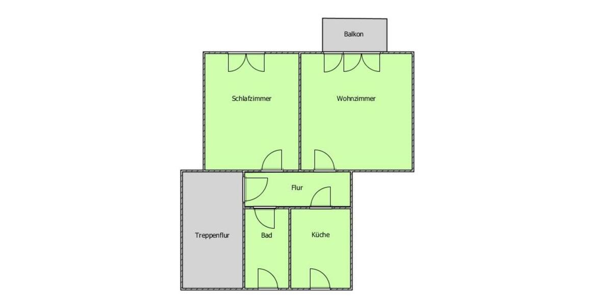 Etagenwohnung Calau - 2 Zimmer, 48 m&sup2;, 310&euro; | Angebot:24215309