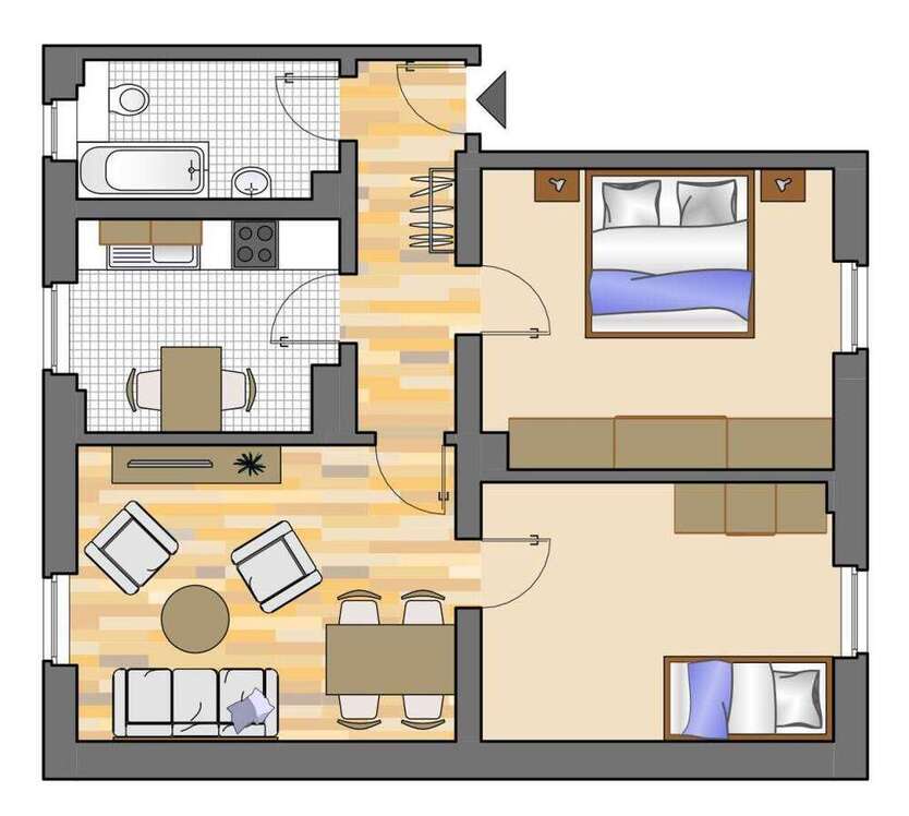 Wohnung zum Mieten in Marl 489 € 60.51 m²