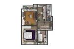 Etagenwohnung Hamburg Hamm - 3 Zimmer, 54 m&sup2;, 769&euro; | Angebot:26686590