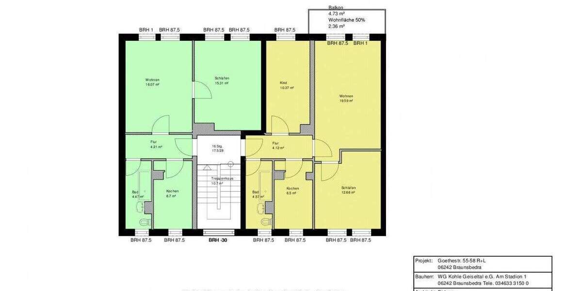 Etagenwohnung Braunsbedra Neumark - 2 Zimmer, 47 m&sup2;, 329&euro; | Angebot:25709952