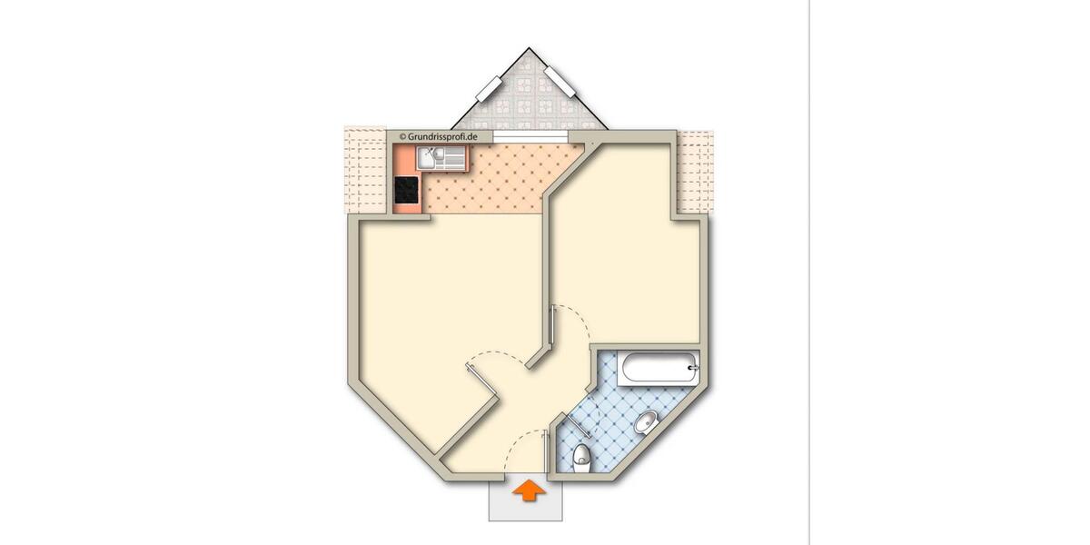 Etagenwohnung Delbrück - 2 Zimmer, 38 m&sup2;, 520&euro; | Angebot:24745929