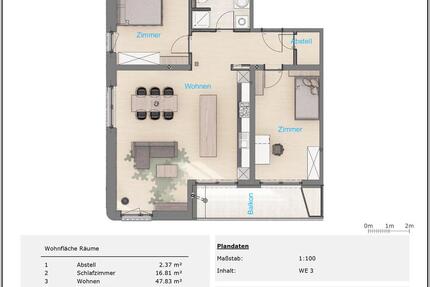 Wohnung Leinefelde-Worbis Worbis - 3 Zimmer, 95 m&sup2;, 1.050&euro; | Angebot:25962785