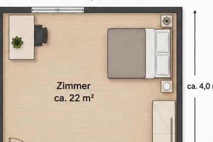 Wohnen auf Zeit Regensburg Konradsiedlung - 1 Zimmer, 56 m&sup2;, 550&euro; | Angebot:26640823
