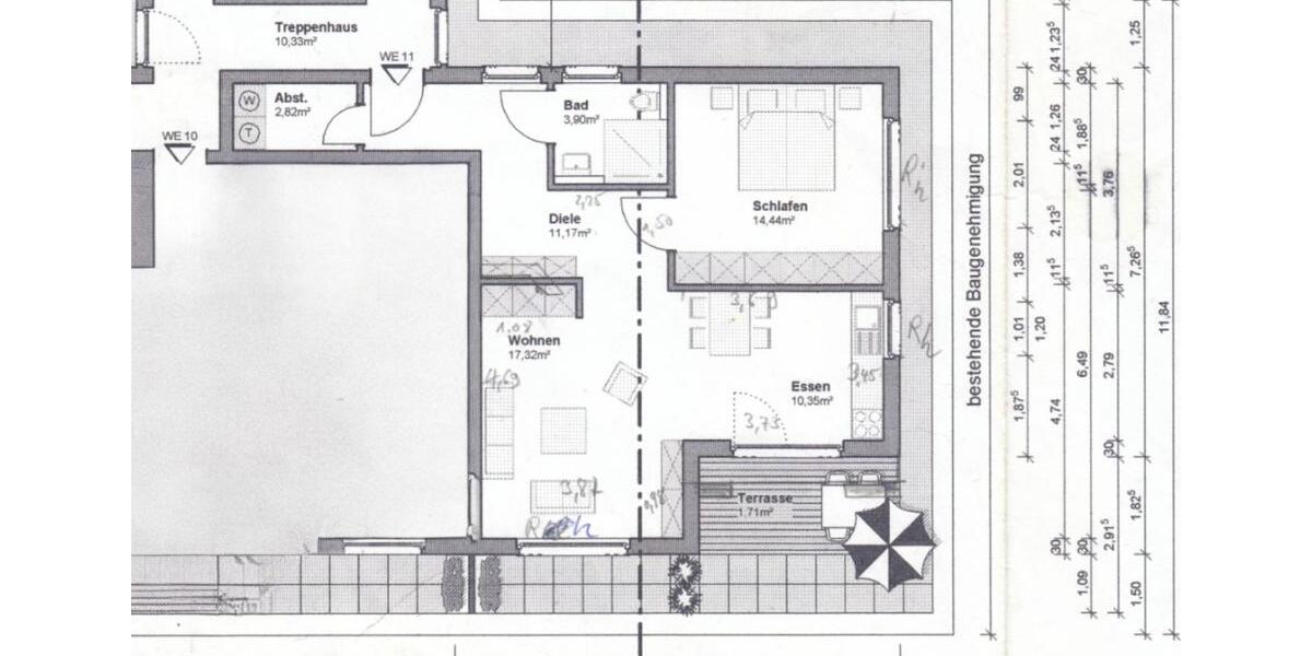 Etagenwohnung Greven - 2 Zimmer, 62 m&sup2;, 740&euro; | Angebot:26605394