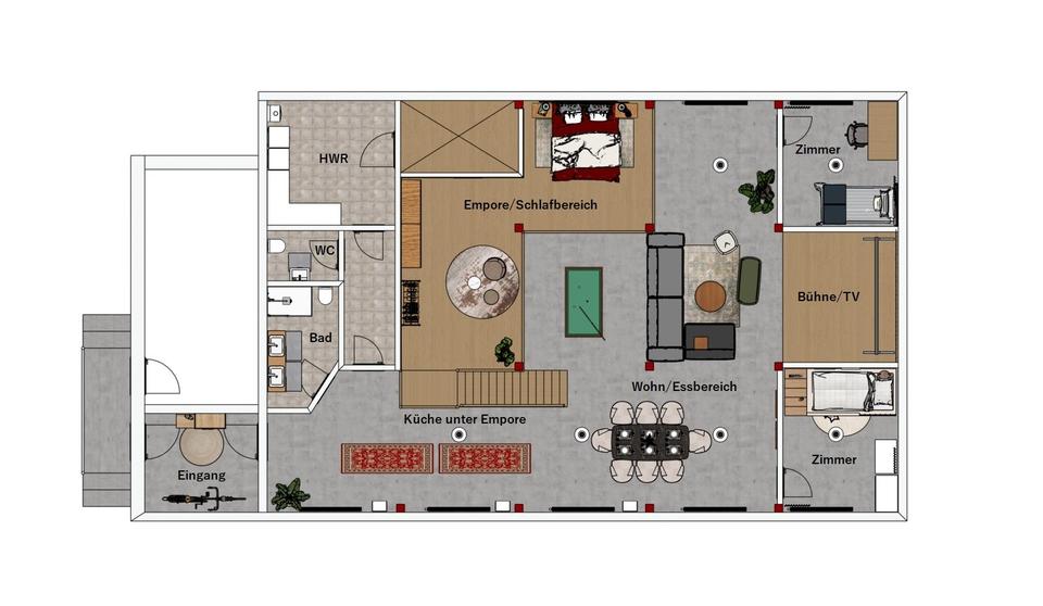 Loft - Studio - Atelier Mühlhausen (Thüringen) - 4 Zimmer, 235 m&sup2;, 1.500&euro; | Angebot:24801992