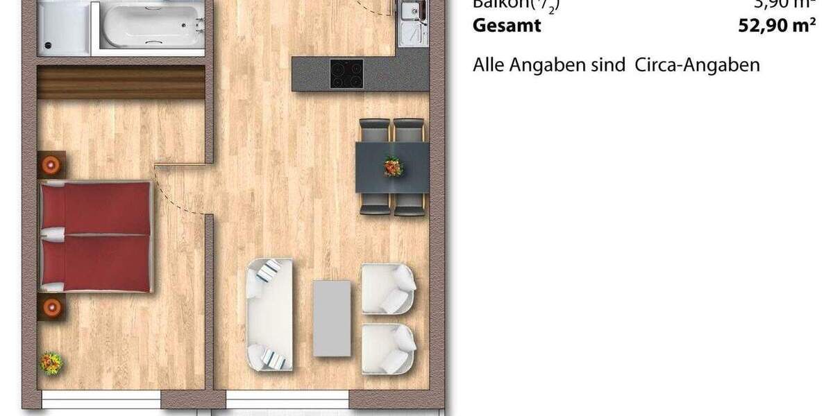 MODERNE 2-ZIMMERWOHNUNG IN RUHIGER LAGE 2 zimmer
